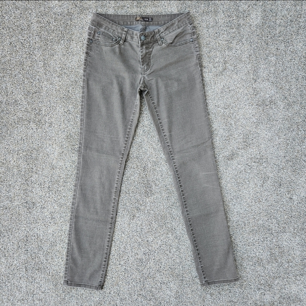 Prana Kara Jeans Light Gray Stretch Pants Skinny Stretch Womens Size 6 / 28
